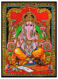 [VES0035] Tapiz Multicolor Ganesha | 30&quot; x 40&quot;